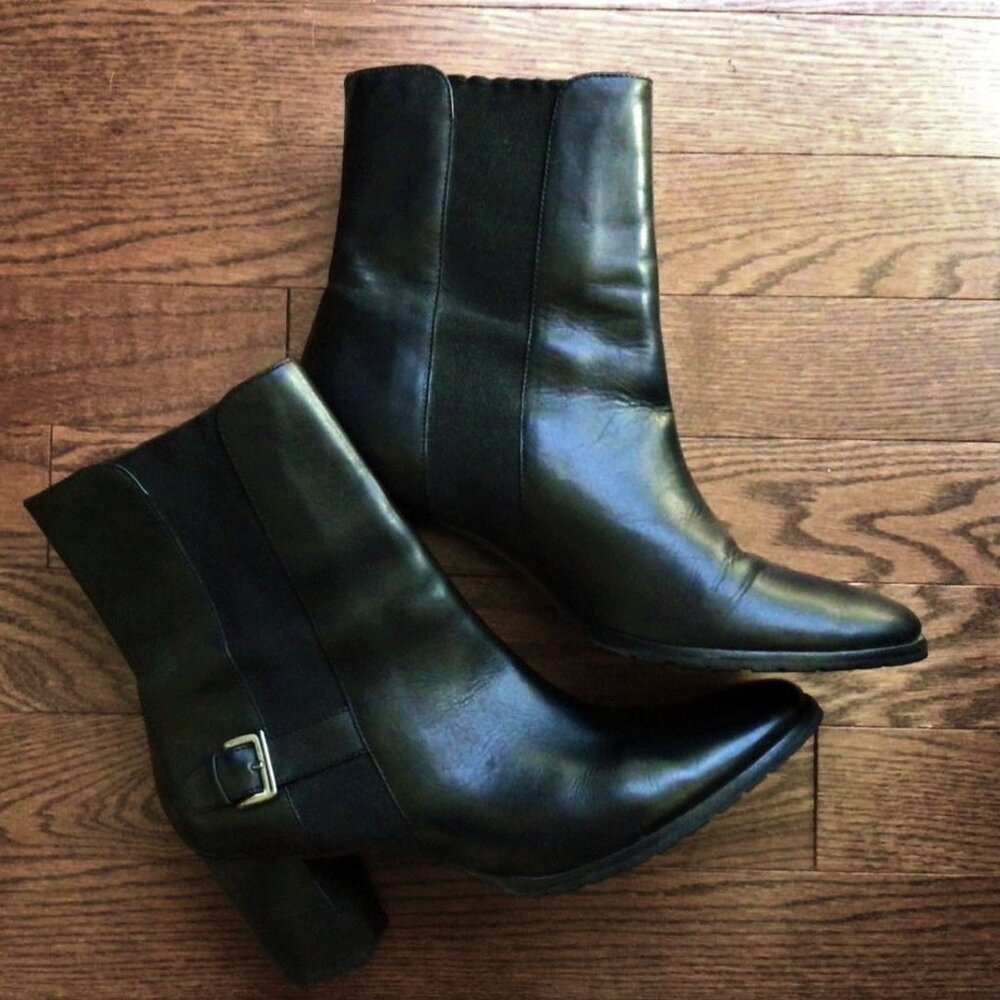 Cole Haan 10AA Black Boots Narrow Excellent Condition!